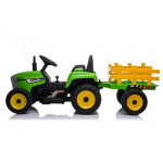 Elektrický traktor s vlečkou XMX611 na diaľkové ovládanie 2,4G zelená